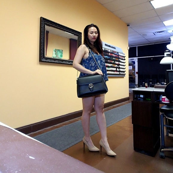 Top handle Gucci interlocking black medium - Picture 5 of 8